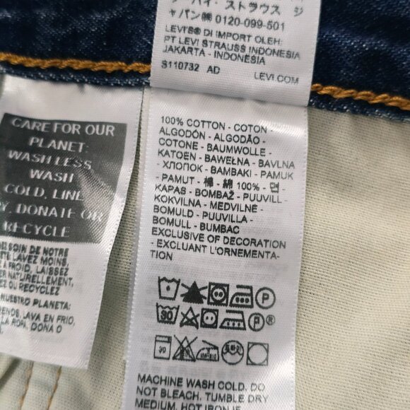 NWT Levi's 501 90s Selvedge Straight Jeans Womens 34x30 Blue - Picture 8 of 10